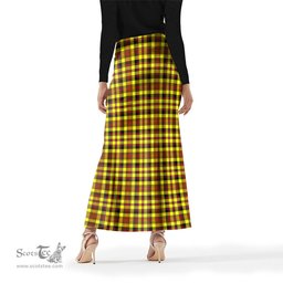 Scottish Jardine Modern Tartan Womens Full Length Skirt - Tartan Skirt Knee Length Scottish Plaid Tartan Plaid - ScotsTee - scotstee.com