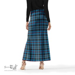 Scottish MacCorquodale Tartan Womens Full Length Skirt - Tartan Skirt Knee Length Scottish Plaid Tartan Plaid - ScotsTee - scotstee.com