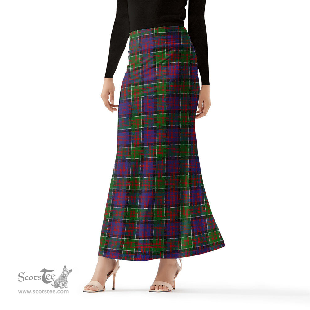 Scottish MacDonald of Clan Ranald Modern Tartan Womens Full Length Skirt - Tartan Skirt Knee Length Scottish Plaid Tartan Plaid - ScotsTee - scotstee.com