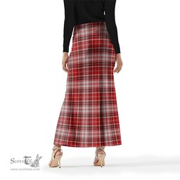 Scottish MacDougall Dress Tartan Womens Full Length Skirt - Tartan Skirt Knee Length Scottish Plaid Tartan Plaid - ScotsTee - scotstee.com
