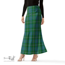 Scottish Hay Hunting Tartan Womens Full Length Skirt - Tartan Skirt Knee Length Scottish Plaid Tartan Plaid - ScotsTee - scotstee.com