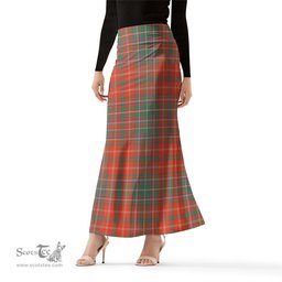 Scottish MacDougall Ancient Tartan Womens Full Length Skirt - Tartan Skirt Knee Length Scottish Plaid Tartan Plaid - ScotsTee - scotstee.com