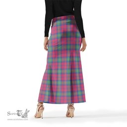 Scottish Lindsay Ancient Tartan Womens Full Length Skirt - Tartan Skirt Knee Length Scottish Plaid Tartan Plaid - ScotsTee - scotstee.com