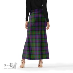 Scottish MacDonald Tartan Womens Full Length Skirt - Tartan Skirt Knee Length Scottish Plaid Tartan Plaid - ScotsTee - scotstee.com