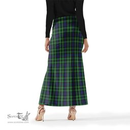 Scottish Graham of Montrose Tartan Womens Full Length Skirt - Tartan Skirt Knee Length Scottish Plaid Tartan Plaid - ScotsTee - scotstee.com