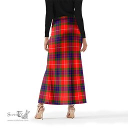 Scottish Fraser Modern Tartan Womens Full Length Skirt - Tartan Skirt Knee Length Scottish Plaid Tartan Plaid - ScotsTee - scotstee.com