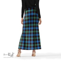 Scottish Guthrie Ancient Tartan Womens Full Length Skirt - Tartan Skirt Knee Length Scottish Plaid Tartan Plaid - ScotsTee - scotstee.com