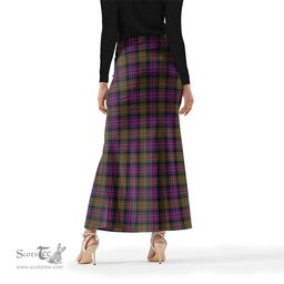 Scottish MacDonald Modern Tartan Womens Full Length Skirt - Tartan Skirt Knee Length Scottish Plaid Tartan Plaid - ScotsTee - scotstee.com
