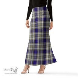 Scottish Livingston Dress Tartan Womens Full Length Skirt - Tartan Skirt Knee Length Scottish Plaid Tartan Plaid - ScotsTee - scotstee.com