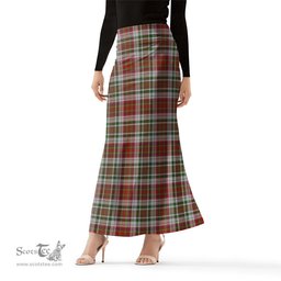 Scottish MacAlister Dress Tartan Womens Full Length Skirt - Tartan Skirt Knee Length Scottish Plaid Tartan Plaid - ScotsTee - scotstee.com