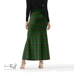 Scottish MacAlpin Modern Tartan Womens Full Length Skirt - Tartan Skirt Knee Length Scottish Plaid Tartan Plaid - ScotsTee - scotstee.com