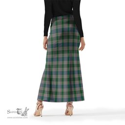 Scottish Lloyd of Wales Tartan Womens Full Length Skirt - Tartan Skirt Knee Length Scottish Plaid Tartan Plaid - ScotsTee - scotstee.com