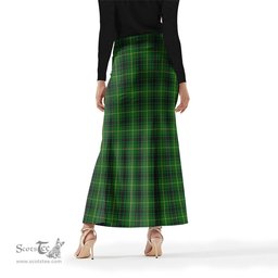Scottish MacArthur Tartan Womens Full Length Skirt - Tartan Skirt Knee Length Scottish Plaid Tartan Plaid - ScotsTee - scotstee.com