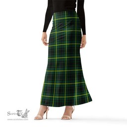Scottish MacArthur Modern Tartan Womens Full Length Skirt - Tartan Skirt Knee Length Scottish Plaid Tartan Plaid - ScotsTee - scotstee.com
