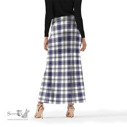 Scottish Hannay Modern Tartan Womens Full Length Skirt - Tartan Skirt Knee Length Scottish Plaid Tartan Plaid - ScotsTee - scotstee.com