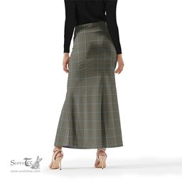 Scottish Haig Tartan Womens Full Length Skirt - Tartan Skirt Knee Length Scottish Plaid Tartan Plaid - ScotsTee - scotstee.com