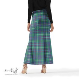 Scottish Inglis Ancient Tartan Womens Full Length Skirt - Tartan Skirt Knee Length Scottish Plaid Tartan Plaid - ScotsTee - scotstee.com
