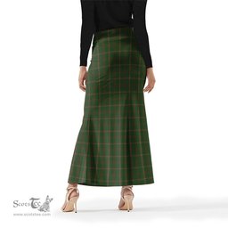 Scottish MacKinnon Hunting Tartan Womens Full Length Skirt - Tartan Skirt Knee Length Scottish Plaid Tartan Plaid - ScotsTee - scotstee.com