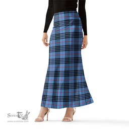 Scottish MacKay Blue Tartan Womens Full Length Skirt - Tartan Skirt Knee Length Scottish Plaid Tartan Plaid - ScotsTee - scotstee.com