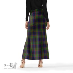 Scottish MacLeish Tartan Womens Full Length Skirt - Tartan Skirt Knee Length Scottish Plaid Tartan Plaid - ScotsTee - scotstee.com