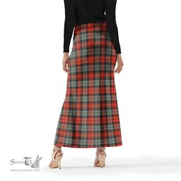 Scottish MacLachlan Weathered Tartan Womens Full Length Skirt - Tartan Skirt Knee Length Scottish Plaid Tartan Plaid - ScotsTee - scotstee.com