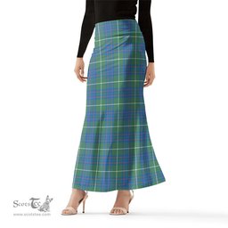 Scottish MacIntyre Hunting Ancient Tartan Womens Full Length Skirt - Tartan Skirt Knee Length Scottish Plaid Tartan Plaid - ScotsTee - scotstee.com