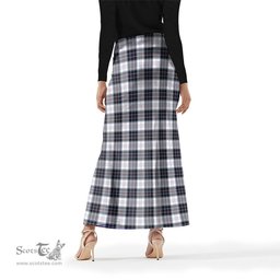 Scottish MacRae Dress Modern Tartan Womens Full Length Skirt - Tartan Skirt Knee Length Scottish Plaid Tartan Plaid - ScotsTee - scotstee.com