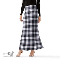 Scottish MacRae Dress Modern Tartan Womens Full Length Skirt - Tartan Skirt Knee Length Scottish Plaid Tartan Plaid - ScotsTee - scotstee.com