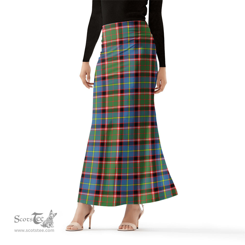 Scottish Norvel Tartan Womens Full Length Skirt - Tartan Skirt Knee Length Scottish Plaid Tartan Plaid - ScotsTee - scotstee.com