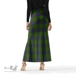 Scottish MacWilliam Hunting Tartan Womens Full Length Skirt - Tartan Skirt Knee Length Scottish Plaid Tartan Plaid - ScotsTee - scotstee.com