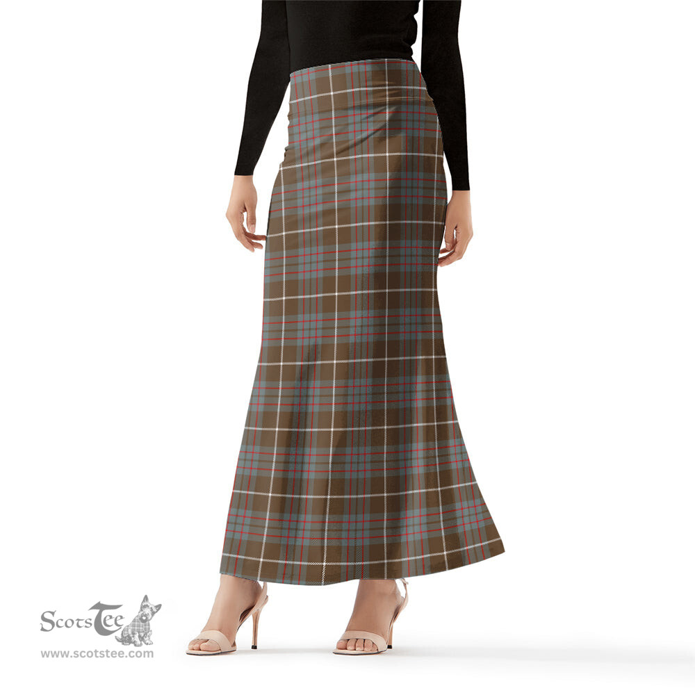 Scottish MacIntyre Hunting Weathered Tartan Womens Full Length Skirt - Tartan Skirt Knee Length Scottish Plaid Tartan Plaid - ScotsTee - scotstee.com