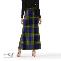 Scottish Muir Tartan Womens Full Length Skirt - Tartan Skirt Knee Length Scottish Plaid Tartan Plaid - ScotsTee - scotstee.com