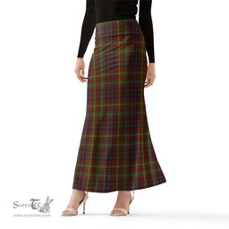 Scottish MacMaster Tartan Womens Full Length Skirt - Tartan Skirt Knee Length Scottish Plaid Tartan Plaid - ScotsTee - scotstee.com