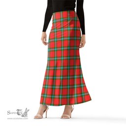 Scottish MacLaine of Loch Buie Tartan Womens Full Length Skirt - Tartan Skirt Knee Length Scottish Plaid Tartan Plaid - ScotsTee - scotstee.com
