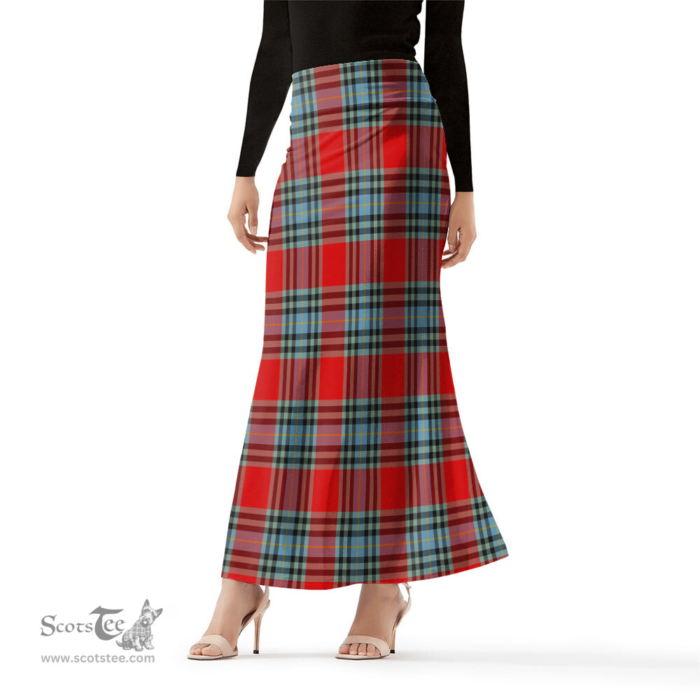 Scottish MacLeay Tartan Womens Full Length Skirt - Tartan Skirt Knee Length Scottish Plaid Tartan Plaid - ScotsTee - scotstee.com
