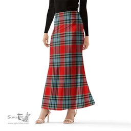 Scottish MacLeay Tartan Womens Full Length Skirt - Tartan Skirt Knee Length Scottish Plaid Tartan Plaid - ScotsTee - scotstee.com
