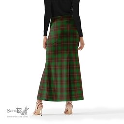 Scottish MacFie Hunting Tartan Womens Full Length Skirt - Tartan Skirt Knee Length Scottish Plaid Tartan Plaid - ScotsTee - scotstee.com