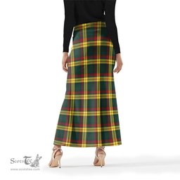 Scottish MacMillan Old Modern Tartan Womens Full Length Skirt - Tartan Skirt Knee Length Scottish Plaid Tartan Plaid - ScotsTee - scotstee.com