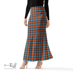 Scottish MacLachlan Ancient Tartan Womens Full Length Skirt - Tartan Skirt Knee Length Scottish Plaid Tartan Plaid - ScotsTee - scotstee.com