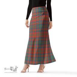 Scottish Matheson Ancient Tartan Womens Full Length Skirt - Tartan Skirt Knee Length Scottish Plaid Tartan Plaid - ScotsTee - scotstee.com
