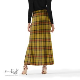 Scottish Morgan of Wales Tartan Womens Full Length Skirt - Tartan Skirt Knee Length Scottish Plaid Tartan Plaid - ScotsTee - scotstee.com