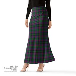 Scottish MacLachlan Hunting Tartan Womens Full Length Skirt - Tartan Skirt Knee Length Scottish Plaid Tartan Plaid - ScotsTee - scotstee.com