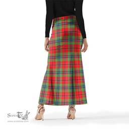 Scottish MacLean of Duart Modern Tartan Womens Full Length Skirt - Tartan Skirt Knee Length Scottish Plaid Tartan Plaid - ScotsTee - scotstee.com