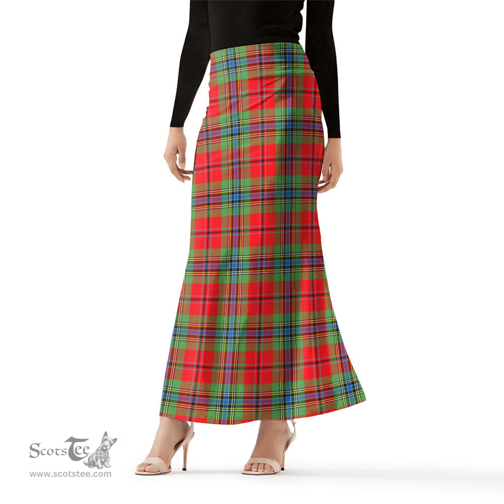 Scottish MacLean of Duart Modern Tartan Womens Full Length Skirt - Tartan Skirt Knee Length Scottish Plaid Tartan Plaid - ScotsTee - scotstee.com