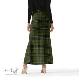 Scottish MacLean Hunting Tartan Womens Full Length Skirt - Tartan Skirt Knee Length Scottish Plaid Tartan Plaid - ScotsTee - scotstee.com