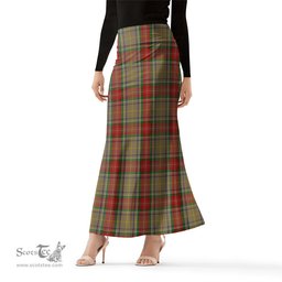 Scottish Muirhead Old Tartan Womens Full Length Skirt - Tartan Skirt Knee Length Scottish Plaid Tartan Plaid - ScotsTee - scotstee.com