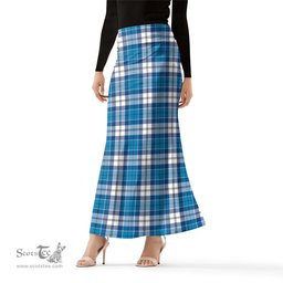 Scottish Roberton Tartan Womens Full Length Skirt - Tartan Skirt Knee Length Scottish Plaid Tartan Plaid - ScotsTee - scotstee.com