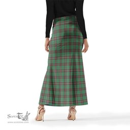 Scottish MacKinnon Hunting Ancient Tartan Womens Full Length Skirt - Tartan Skirt Knee Length Scottish Plaid Tartan Plaid - ScotsTee - scotstee.com