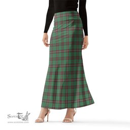 Scottish MacKinnon Hunting Ancient Tartan Womens Full Length Skirt - Tartan Skirt Knee Length Scottish Plaid Tartan Plaid - ScotsTee - scotstee.com