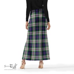 Scottish MacLeod Of Californian Tartan Womens Full Length Skirt - Tartan Skirt Knee Length Scottish Plaid Tartan Plaid - ScotsTee - scotstee.com